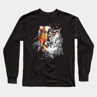 Abstract Design Style Long Sleeve T-Shirt